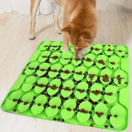 Alfombrilla de Olfateo de Silicona Grande para Perros Pequeños, Medianos y Grandes para Comer Más Lento, Tapete Alimentador Lento para Lamer para