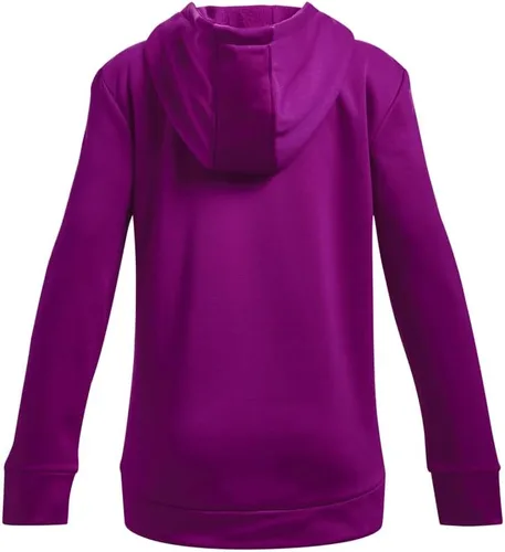 Miniatura 2 de Under Armour Sudadera con capucha de vellón con logotipo grande para niñas