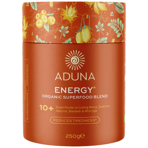 Aduna Mezcla de superalimentos de energía orgánica | Mezcla 100% natural para agitar con más de 10 superalimentos para energía natural,