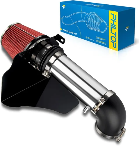Miniatura 19 de PHILTOP Kit de entrada de aire frío de 3.7" Sistema compatible con Ford F250/F350/F450/F550 Super Duty 2003 2004 2005 2006 2007 V8 6.0L, Excursion