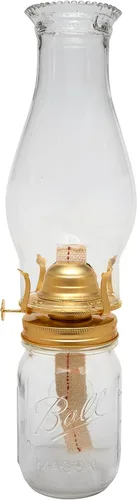 Miniatura 6 de Creative Hobbies Chimenea de vidrio con parte superior de cuentas, reemplazo elegante para quemadores de aceite vintage 3 x 8.5 pulgadas