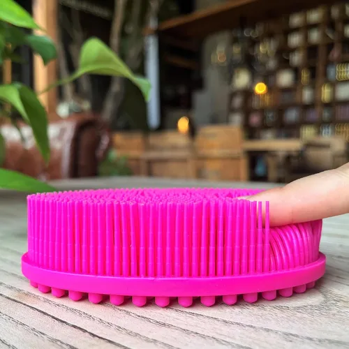 Miniatura 36 de Cepillo sensorial prémium para niños o autismo, limpiador corporal de silicona suave, 2 en 1, cepillos sensoriales para terapia ocupacional, esponja