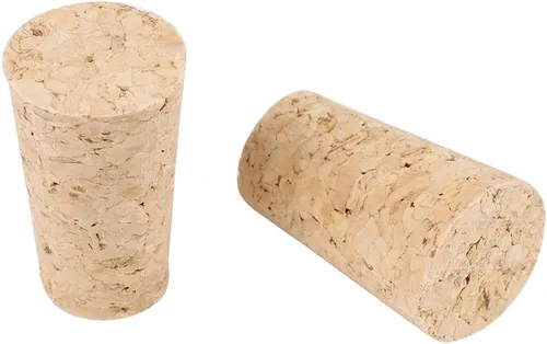 Miniatura 8 de Corchos de vino de alta calidad, tapones de corcho cónicos de madera natural para botellas de cerveza de vino, juego de 10 piezas de 0.787 x 0.591 x