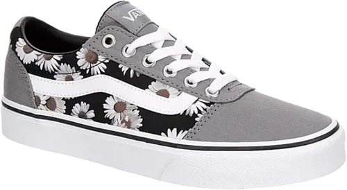 Miniatura 4 de Vans Tenis unisex Ward Low Top con cordones, diseño floral oscuroblanco grisnegro