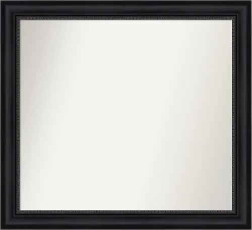 Miniatura 130 de Amanti Art Espejo personalizado, espejo de baño negro Astor, espejo de pared o espejo de tocador de baño sobre el fregadero (25 x 25 pulgadas)