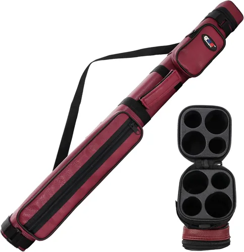 Miniatura 10 de GSE Games & Sports Expert Estuche de transporte para taco de billar duro de lujo 2x2, estuche para taco de billar, accesorios de billar