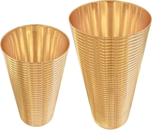 Miniatura 3 de Juego de coctelera de 3 piezas de oro de 24 quilates