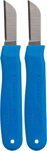 Miniatura 7 de Jonard KN-7 Cuchillo Ergonómico para Empalme de Cables con Mango de Goma Termoplástica, Azul, 6-1/4" de Longitud