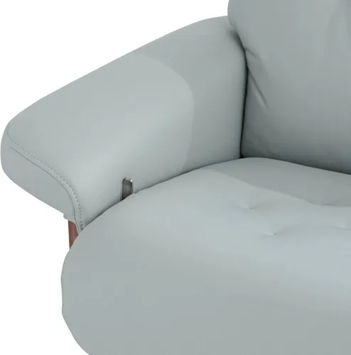 Miniatura 5 de Benchmaster Sillón reclinable y otomano giratorio ajustable color azul cielo Melia