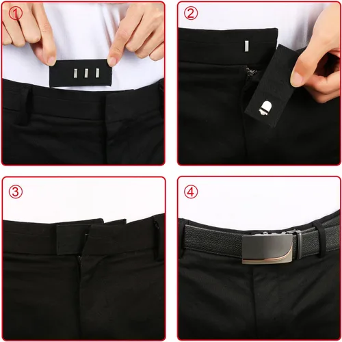 Miniatura 5 de Extensores de cintura de los pantalones mtlee 10 piezas con gancho de metal para pantalones, Jeans, pantalones y falda