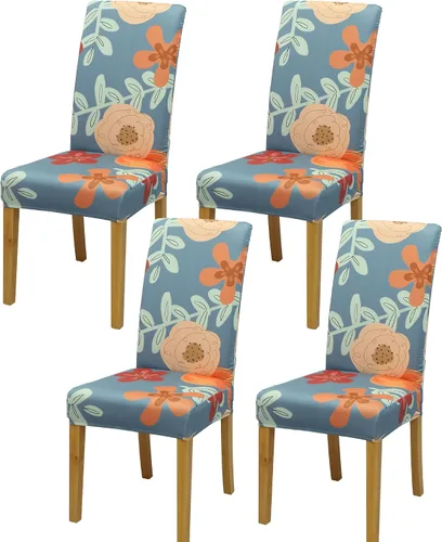 Miniatura 11 de BIETYONE - Fundas para sillas de comedor, juego de 2 fundas para sillas de comedor o cocina, lavables, protectoras, para sillas Parsons