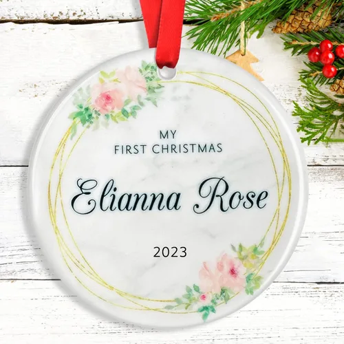 Miniatura 9 de Adornos de Navidad personalizados para camión volquete, adorno personalizado para bebé, adornos para árbol de Navidad para niños, adornos de camión