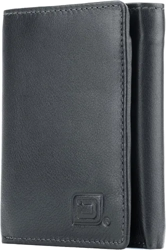 Miniatura 9 de Billetera triple de 8 compartimientos bloqueadora de RFID con espacio para identificación - Cuero auténtico - Billeteras bloqueadoras de RFID