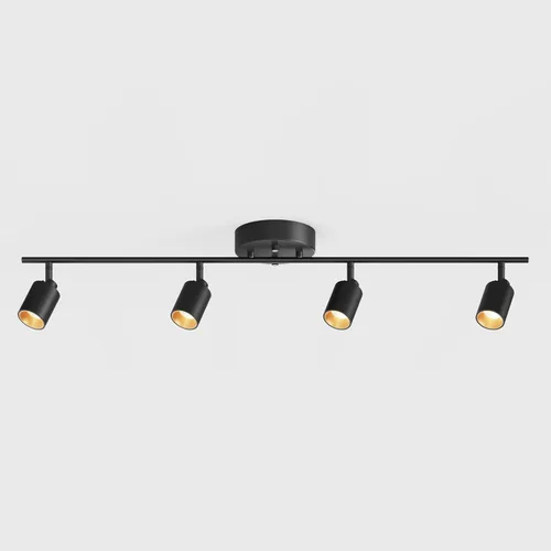 Miniatura 29 de Shura - Luz de pista blanca de 2 luces con cabezales ajustables, bombillas LED integradas, kit de iluminación de riel de 15 pulgadas, luz de techo