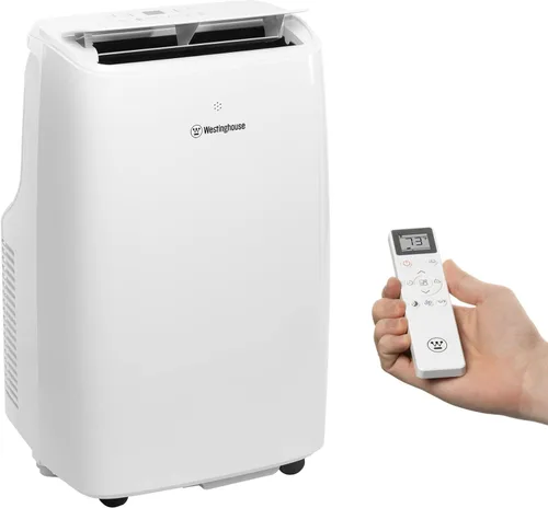 Westinghouse - Aire acondicionado portátil de 8,000 BTU para habitaciones de hasta 350 pies cuadrados, AC portátil con deshumidificador para el
