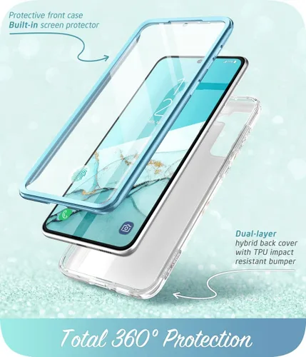 Miniatura 2 de i-Blason Cosmo Series - Funda para Samsung Galaxy S21 FE 5G (versión 2022), funda protectora delgada y elegante con protector de pantalla integrado