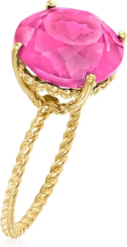 Miniatura 3 de Ross-Simons Gemstone Twist Rope Ring in 14kt Yellow Gold