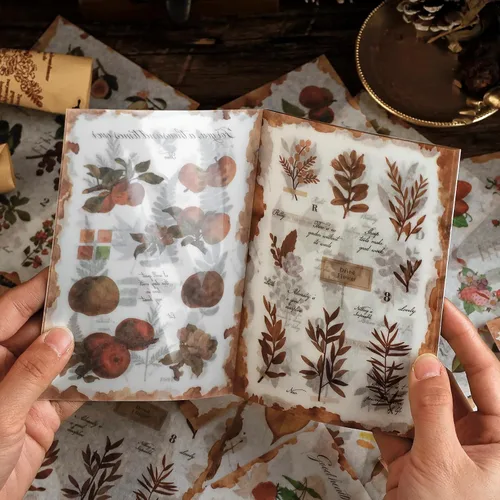 Miniatura 3 de Dizdkizd Calcomanías Washi con temática de mariposa para diario, libro de calcomanías de Ephemera, calcomanía de mariposa vintage para álbumes