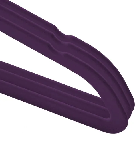 Miniatura 3 de Casafield 50 Perchas de Terciopelo para Bebé - Tamaño de 11" para Ropa de Bebés y Niños Pequeños - Morado