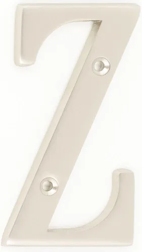 Miniatura 30 de ZW Hardware B100 Letra M de latón macizo de latón brillante de 4 pulgadas