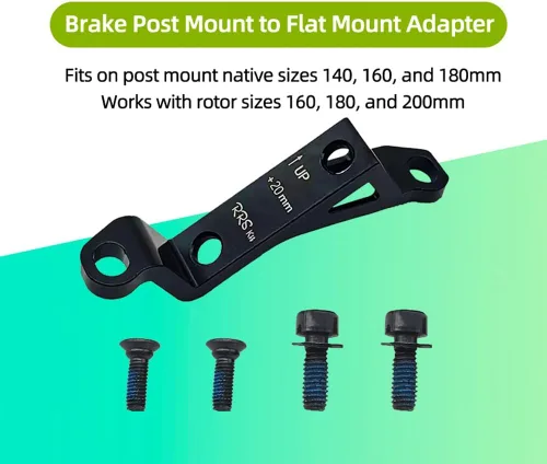 Miniatura 3 de Adaptador de freno de bicicleta+0.787 in Montaje de poste a adaptador de freno de montaje plano MTB 140/160/7.087 in Aleación de aluminio Accesorios