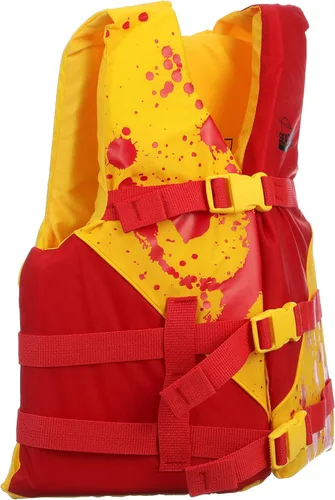 Miniatura 3 de Seachoice Chaleco salvavidas de nivel 70, chaleco barco ajustable de lujo, amarillo brillante y rojo, juvenil, 55-88 libras.