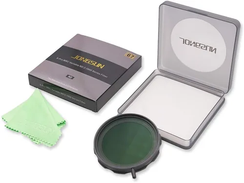 Miniatura 9 de JONGSUN Filtro ND variable de 2.638 in, S-Pro MRC de 16 capas de nano recubrimientos, más de 10 paradas ND2-ND1000 ajuste continuo graduado, kit