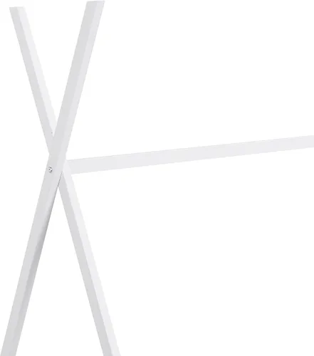 Miniatura 7 de SOFTSEA Cama de casa con marco de cama de piso doble con estructura triangular Blanco