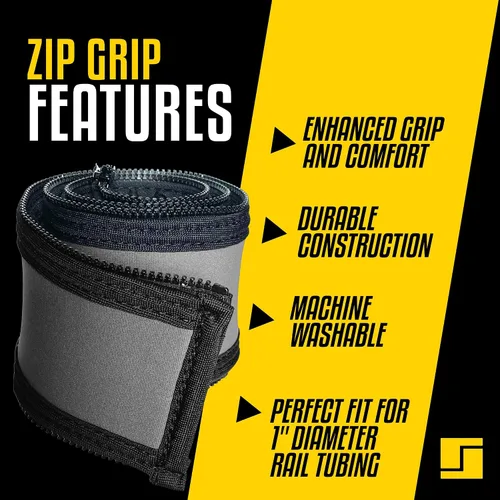Miniatura 2 de Stromberg Carlson AM-ZIP22C Lend-A-Hand Zip Grip - Funda de agarre de neopreno para pasamanos de RV con cremallera de nylon - Lavable a máquina - Se