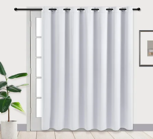 Miniatura 42 de PI Cortinas opacas para dormitorio, tratamiento de ventana con aislamiento térmico de anillo superior, cortinas oscurecedoras de habitación