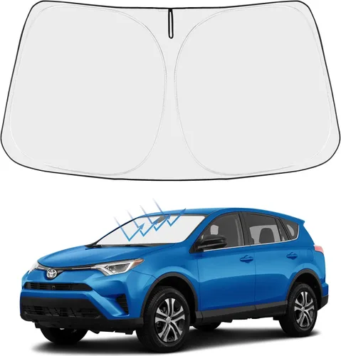 Miniatura 200 de Proadsy Parasol para parabrisas actualizado 2025, ajuste personalizado Dodge RAM 1500 2Dr 2019-2024 2025, 4 capas, plegable, protector de parasol