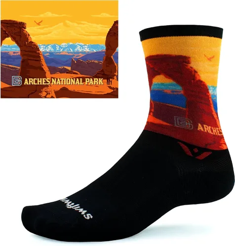 Miniatura 2 de Swiftwick Calcetines VISION SIX IMPRESSION Edición de Parques Nacionales, para correr, senderismo y ciclismo