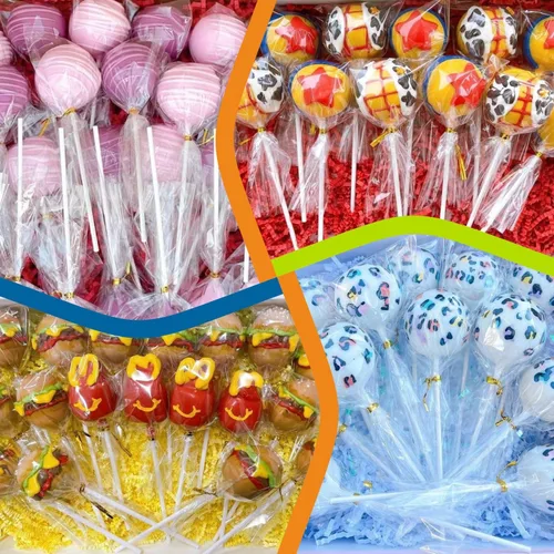 Miniatura 4 de 100 unidades de palos de piruleta de papel blanco de 6 pulgadas, palos para pastel de piruleta, palos de chupete para galletas, caramelo arcoíris