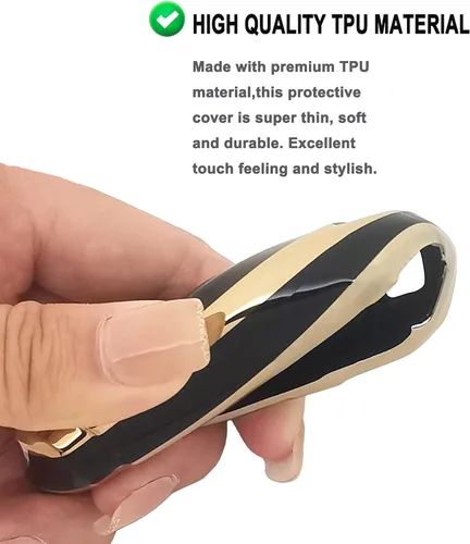 Miniatura 5 de Funda para llavero Compatible con 2019 2020 2021 Hyundai Kona Santa Fe Elantra GT Veloster Accent Venue Soporte remoto inteligente Protector de piel