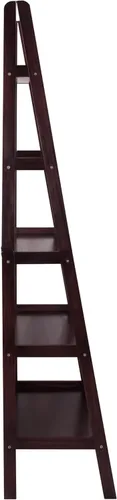 Miniatura 7 de Casual Home Librería con forma de escalera de 5 estantes de madera 100% sólida, estándar, color expreso Espresso