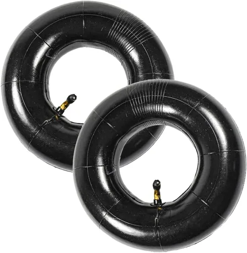 HQRP Paquete de 2 tubos interiores de neumáticos de 4.10/3.50-4 pulgadas para camiones de mano, carros, carretillas, cortacésped, remolques, carros,