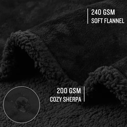 Miniatura 4 de Luciphia - Manta impermeable para mascotas, manta líquida a prueba de orina para perros para sofá, cama, funda protectora reversible de forro polar