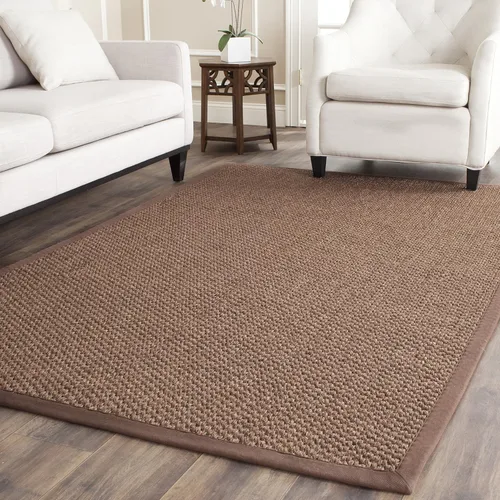 Miniatura 17 de SAFAVIEH Alfombra de área 2x3 - Colección de fibra natural - Chocolate, sisal, diseño tejido con borde (NF525D)