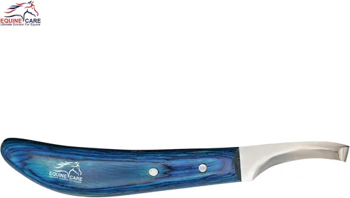 Miniatura 2 de Equine Care Cuchillo de pezuña para zurdos – Hoja de acero inoxidable J2 afilada de doble filo, mango ergonómico de hoja – Recortadora profesional