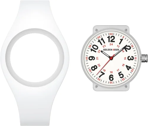 Miniatura 5 de GOLDEN HOUR Relojes deportivos impermeables analógicos unisex para enfermeras, profesionales médicos, estudiantes, esfera militar brillante y fácil