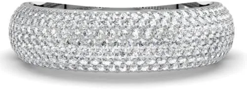 Miniatura 3 de Dazzlingrock Collection Anillo de boda de oro de 18 quilates con diamante redondo de 0,90 quilates
