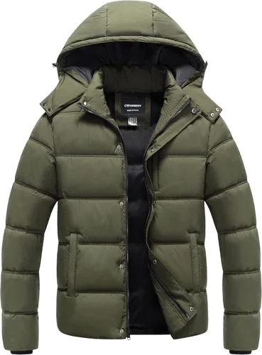 Miniatura 10 de Chaqueta acolchada impermeable para hombre, abrigo de invierno cálido y grueso, chaqueta parka, chaqueta de esquí y snowboard Rojo
