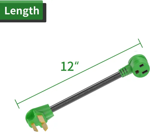 Miniatura 3 de RVGUARD Adaptador de soldador, secadora de 30 amperios a soldador adaptador de 50 amperios, adaptador de soldadura NEMA 10-30P a 6-50R, 10AWG, 12