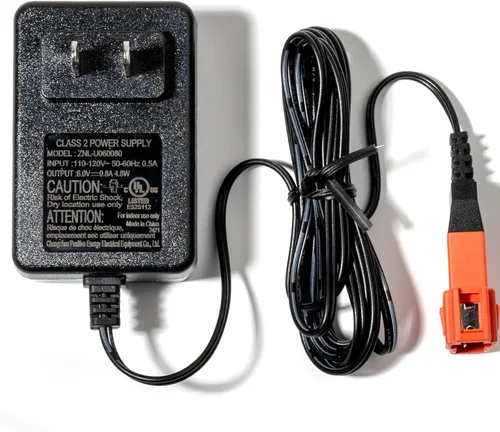 Miniatura 4 de Cargador de 2 pines de 6 V para niños con arnés de cableado, piezas de repuesto, cargador de batería de 6 voltios para paseo en juguetes, conectores