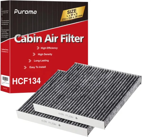 Puroma Filtro de aire de cabina con carbón activado, compatible con Honda, CR-V, Civic, Accord, Odyssey, Pilot, Crosstour, Passport, Acura ILX, MDX,