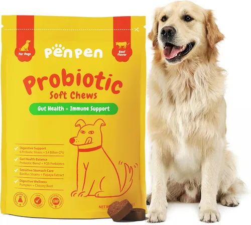 Miniatura 10 de PENPEN Probióticos para Perros, Probióticos para Perros para la Salud Digestiva, Mezcla Multi-Probiótica y de Enzimas que Promueve la Salud