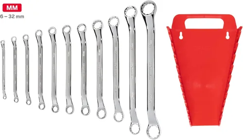 Miniatura 3 de TEKTON WBE24411 - Juego de llaves de extremo de caja con soporte de 45 grados, 11 unidades (6-32 mm)