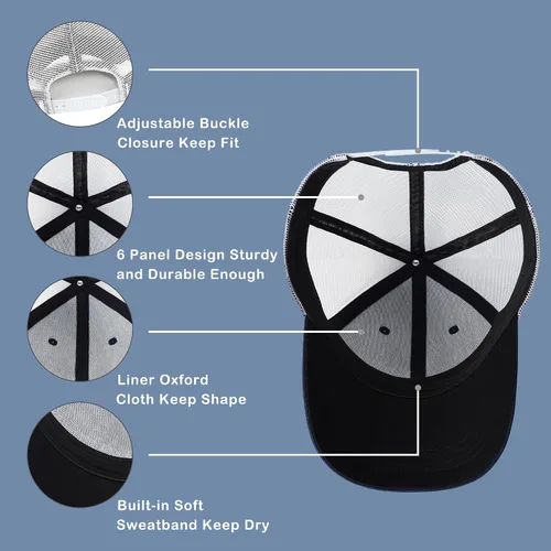 Miniatura 6 de singwe Sombrero de capitán para exteriores, sombrero de caza, sombrero de pie grande, gorra de béisbol de montaña, sombrero de camionero de vela