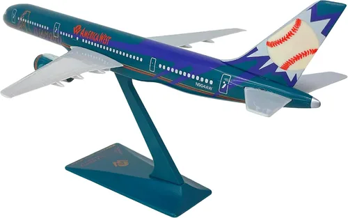 Miniatura 2 de América Occidental "D de espalda" Boeing 757 – 200 Modelo de avión miniatura Snap Fit Kit 1: 200 parte # abo-75720h-600