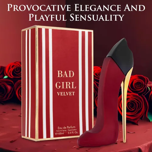Miniatura 4 de Bad Girl Velvet para Mujeres Eau De Parfum 3.4 fl Oz - Tono dulce, cálido y polvoriento - Combinación de semilla de tonka, vainilla y praliné